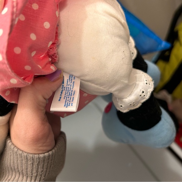 Vintage 80's Playskool Minnie Mouse Disney Pink Stuffed Animal Plush - Picture 3 of 4